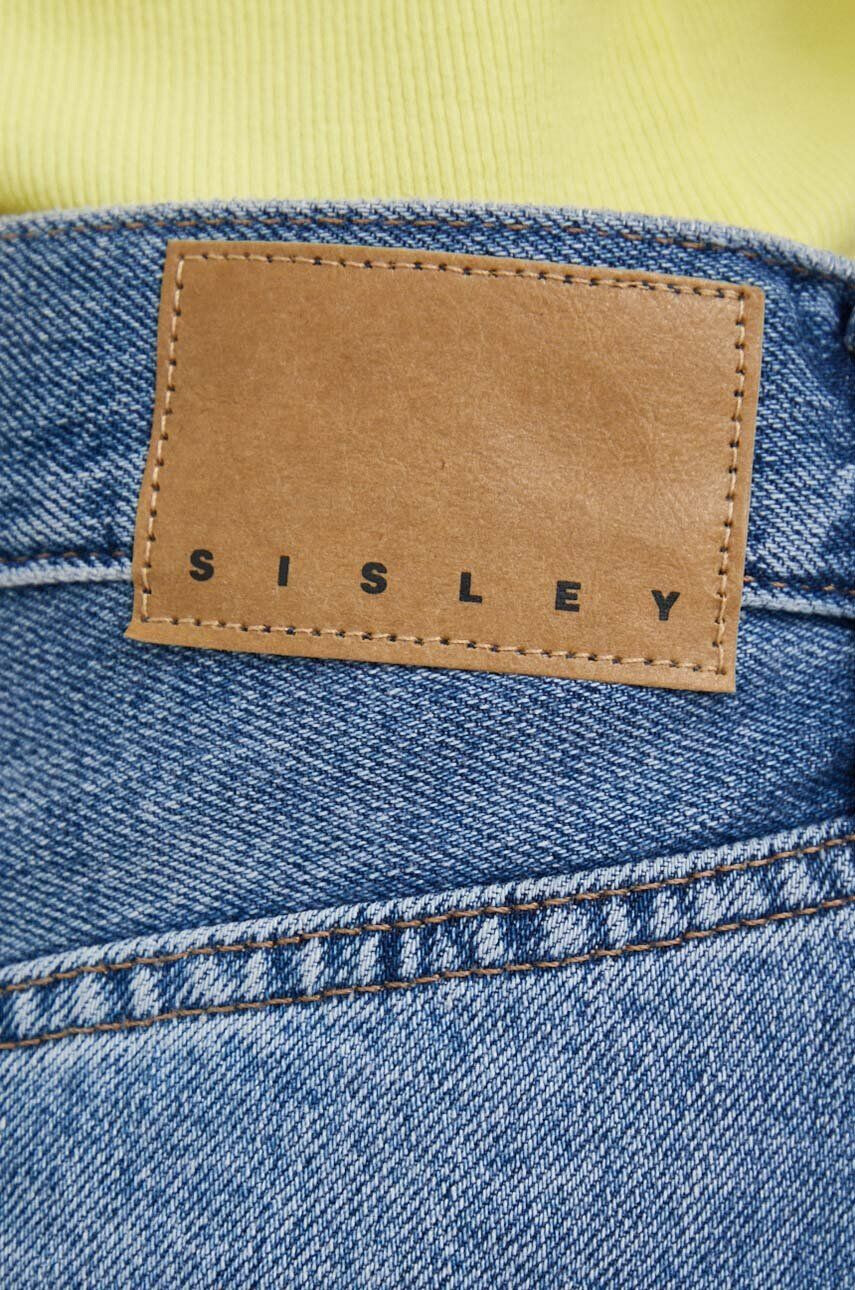 Sisley fusta jeans mini drept - Pled.ro