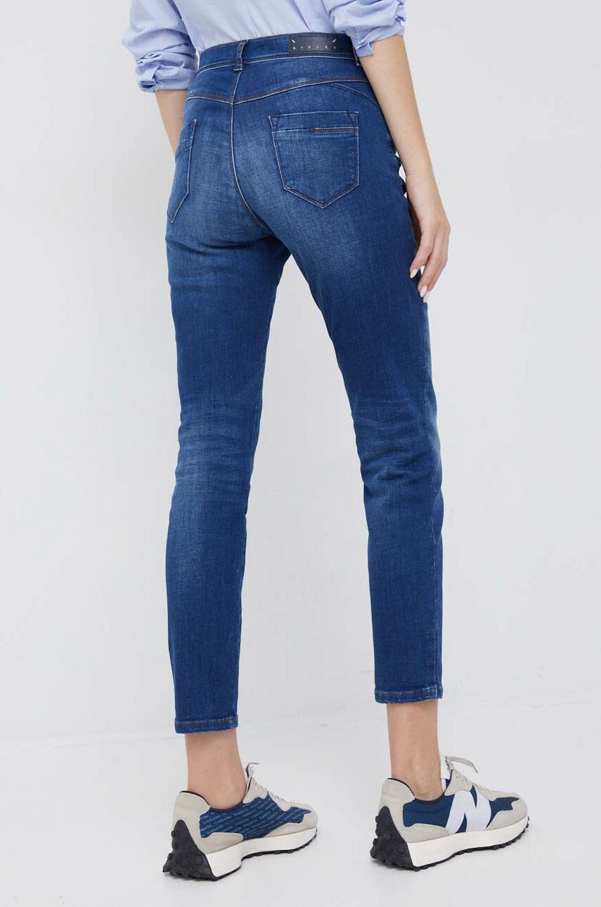 Sisley jeansi femei high waist - Pled.ro