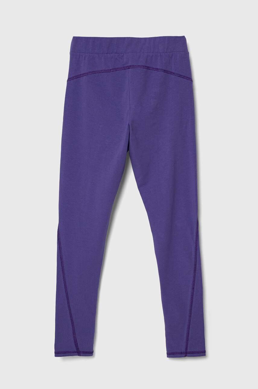 Sisley leggins copii culoarea violet neted - Pled.ro