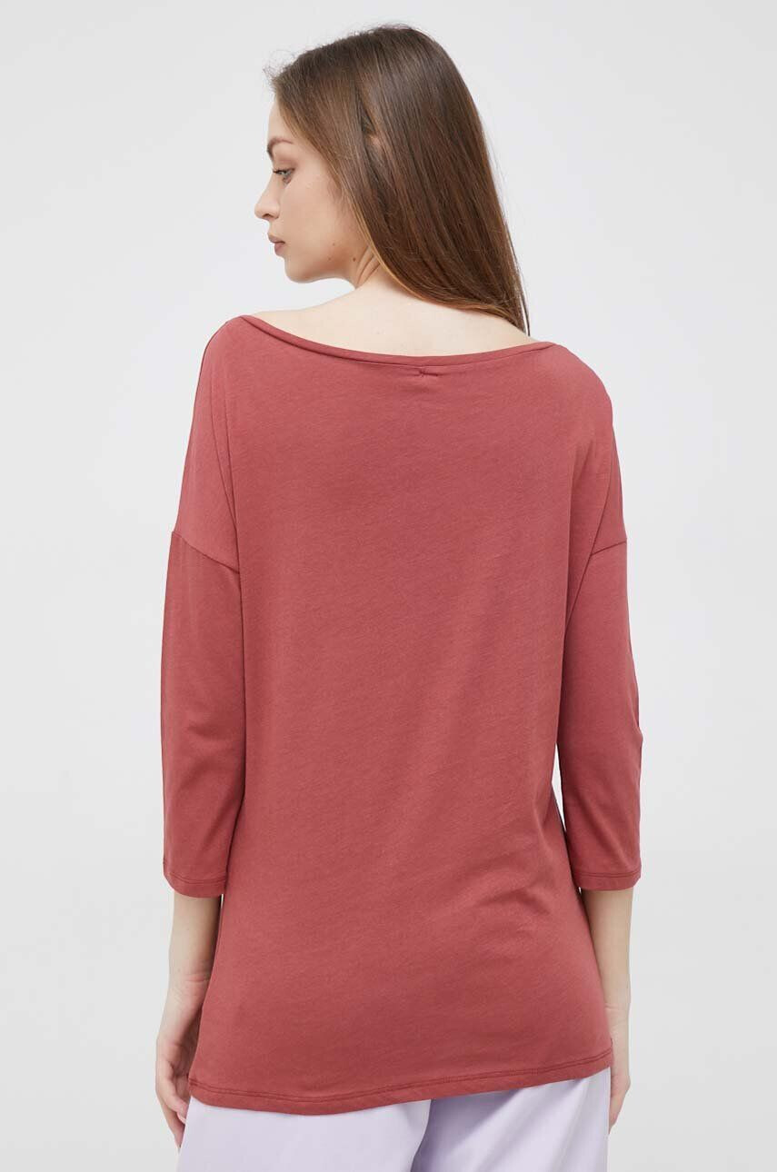 Sisley longsleeve femei culoarea bordo - Pled.ro