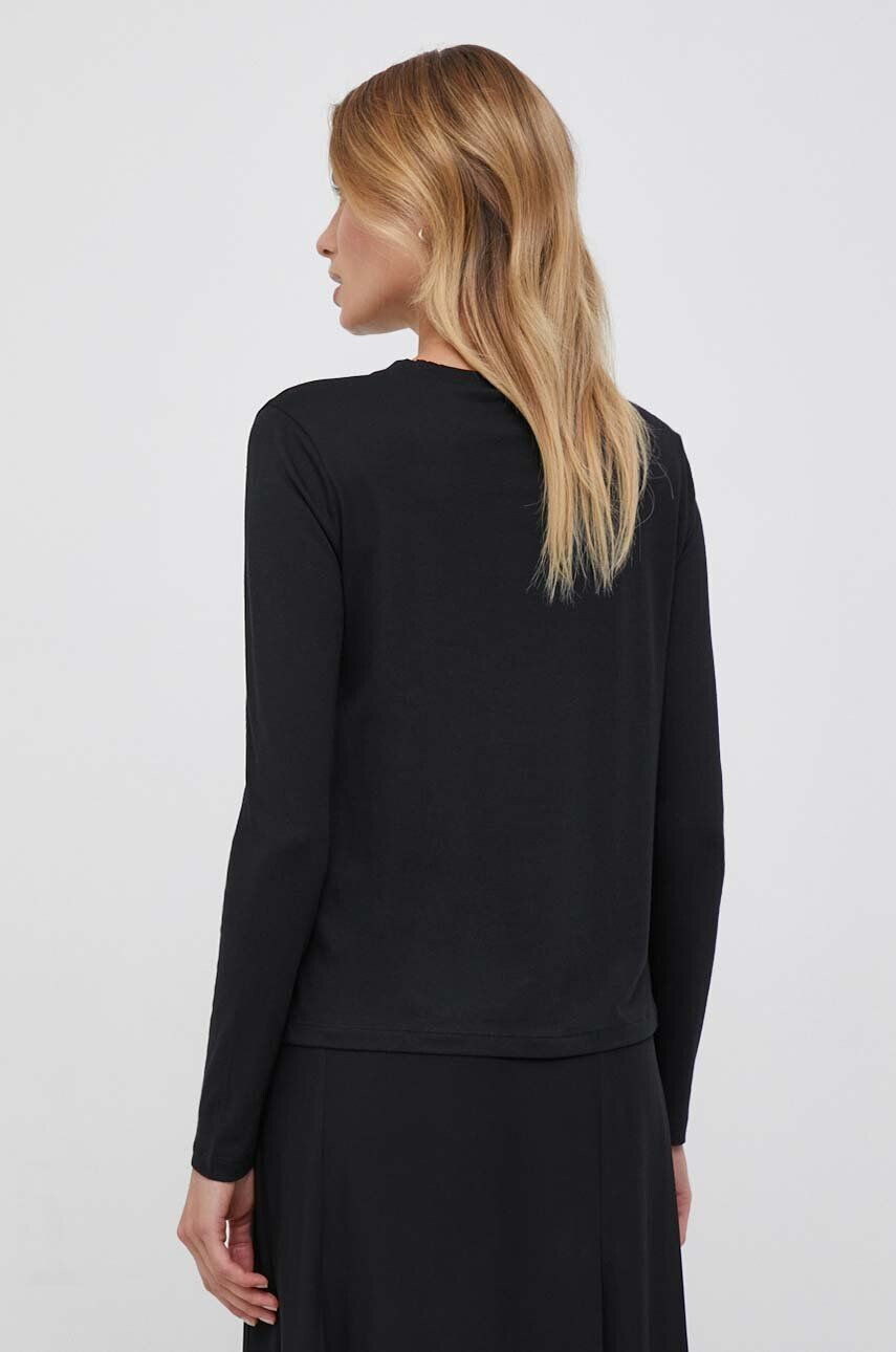 Sisley longsleeve femei culoarea negru - Pled.ro