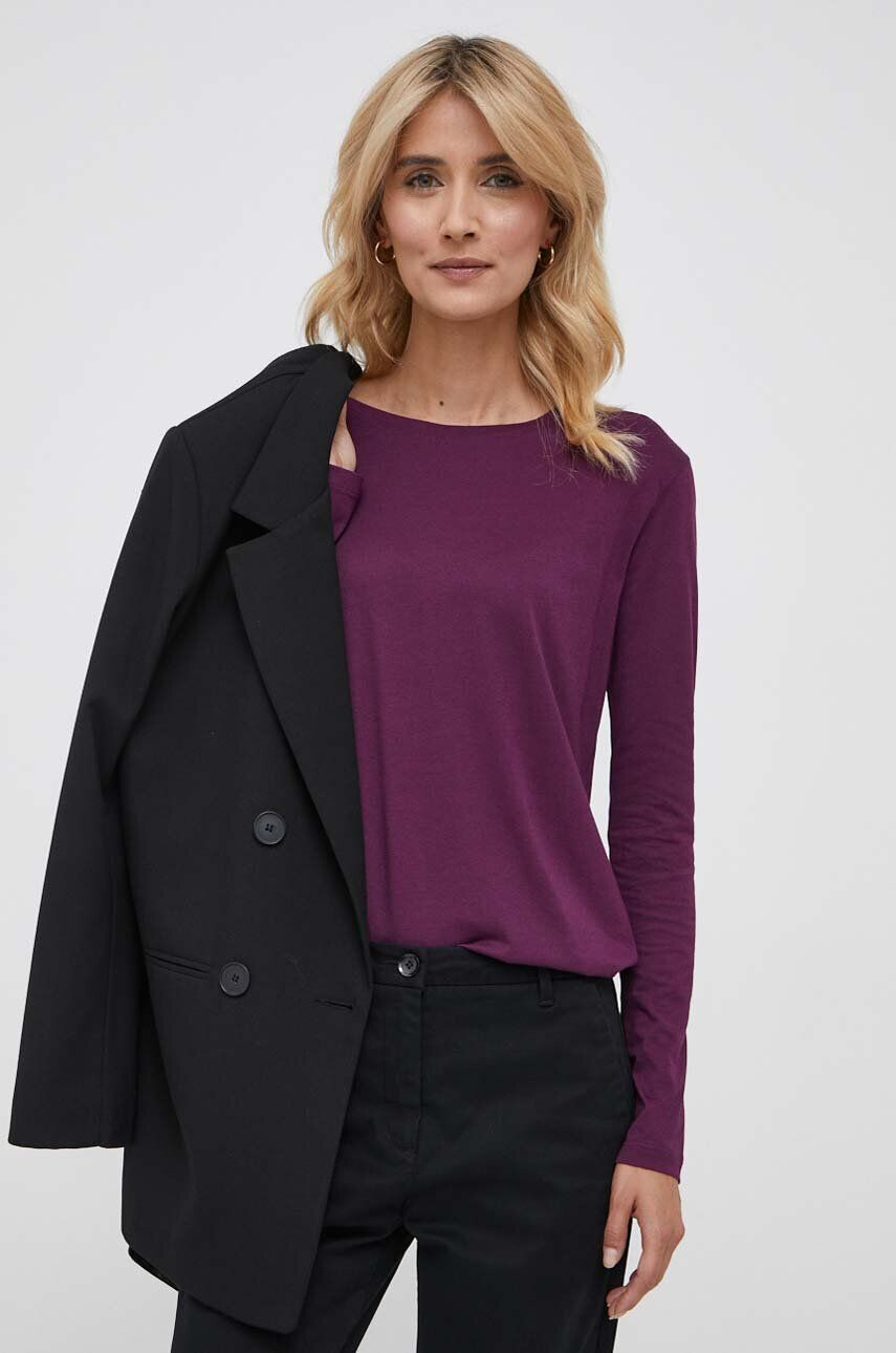 Sisley longsleeve femei culoarea violet - Pled.ro