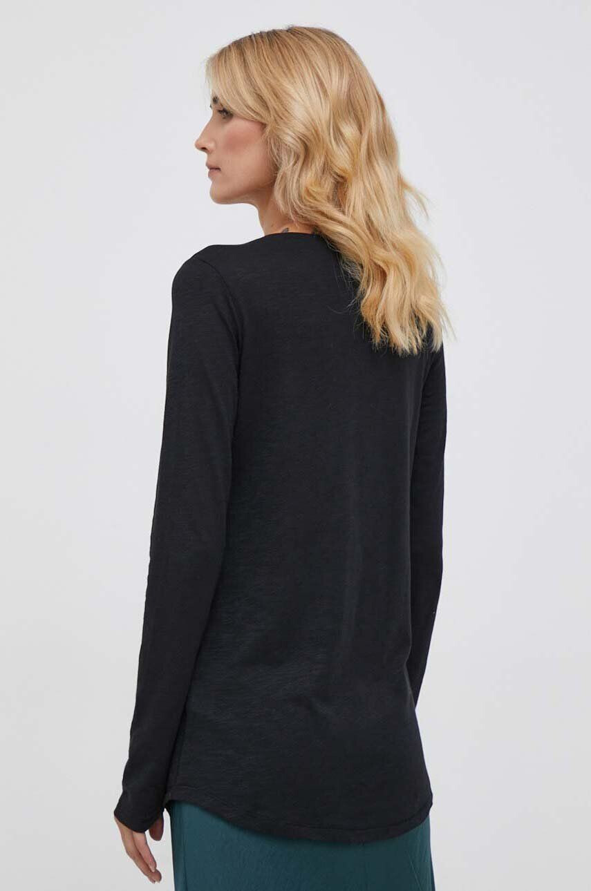 Sisley longsleeve femei culoarea negru - Pled.ro