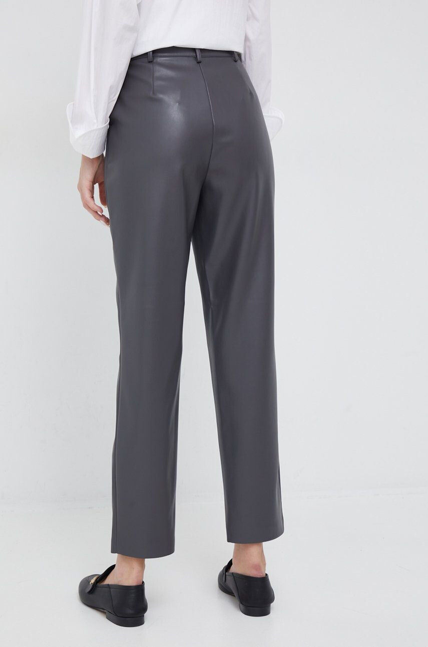 Sisley pantaloni femei culoarea negru drept high waist - Pled.ro