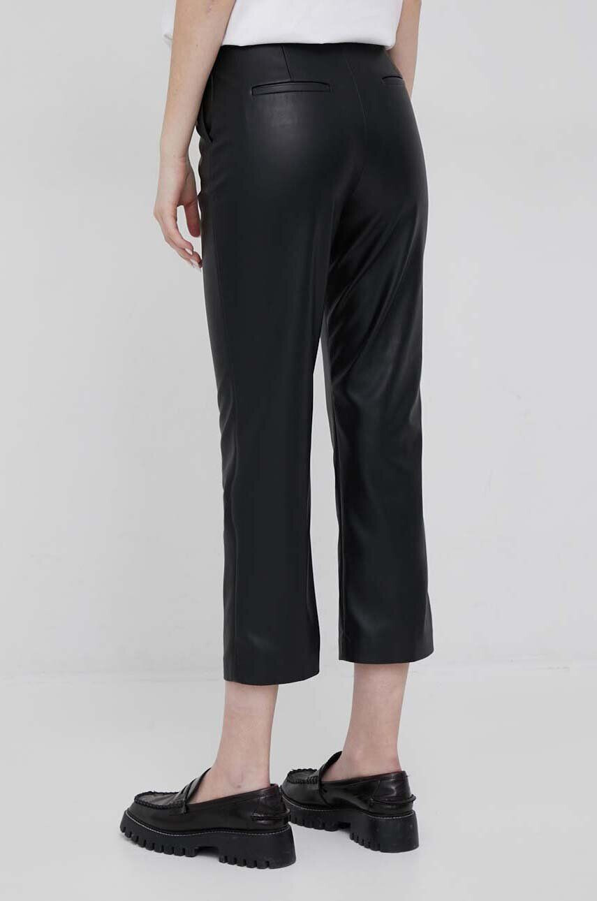 Sisley pantaloni femei culoarea negru drept high waist - Pled.ro