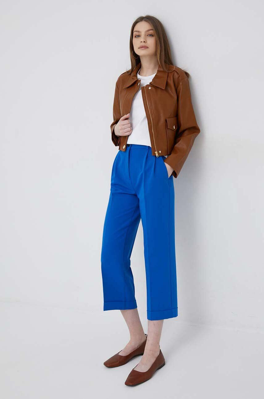 Sisley pantaloni femei lat high waist - Pled.ro