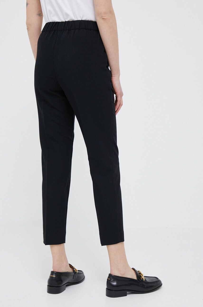 Sisley pantaloni femei culoarea verde mulata high waist - Pled.ro