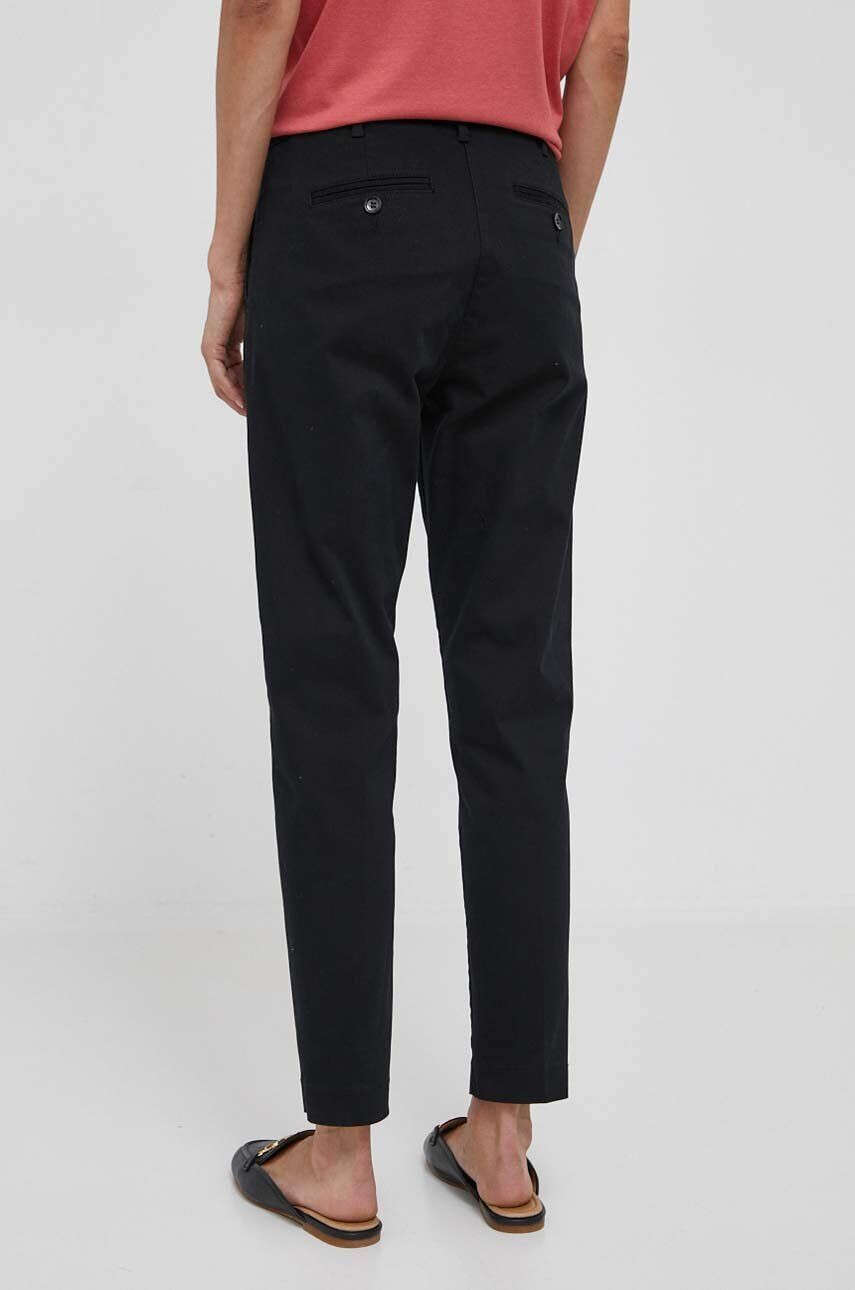 Sisley pantaloni femei culoarea negru mulata high waist - Pled.ro