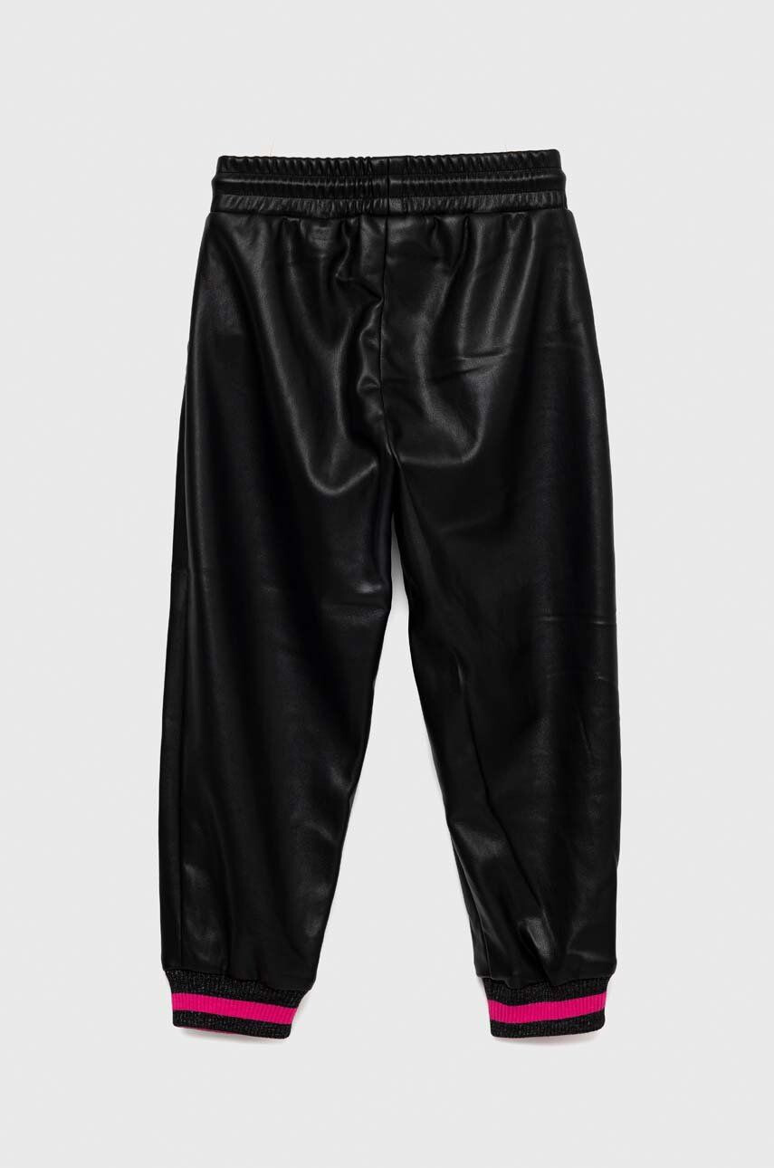 Sisley pantaloni copii culoarea negru neted - Pled.ro