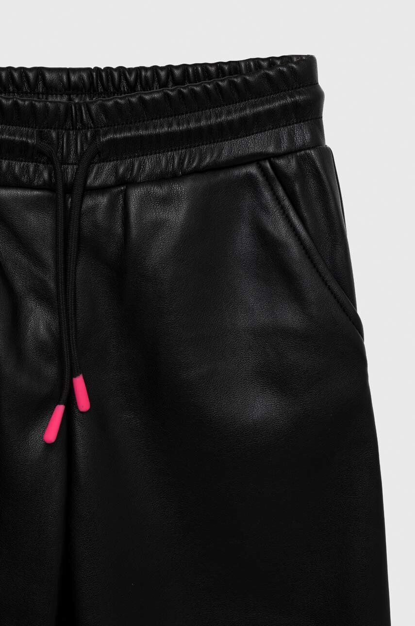 Sisley pantaloni copii culoarea negru neted - Pled.ro