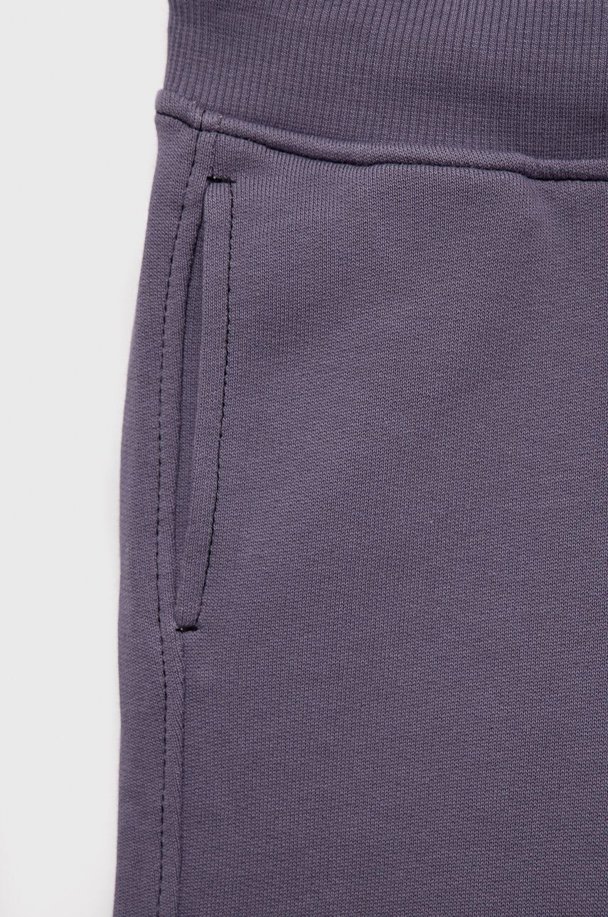 Sisley pantaloni de trening din bumbac pentru copii culoarea violet neted - Pled.ro