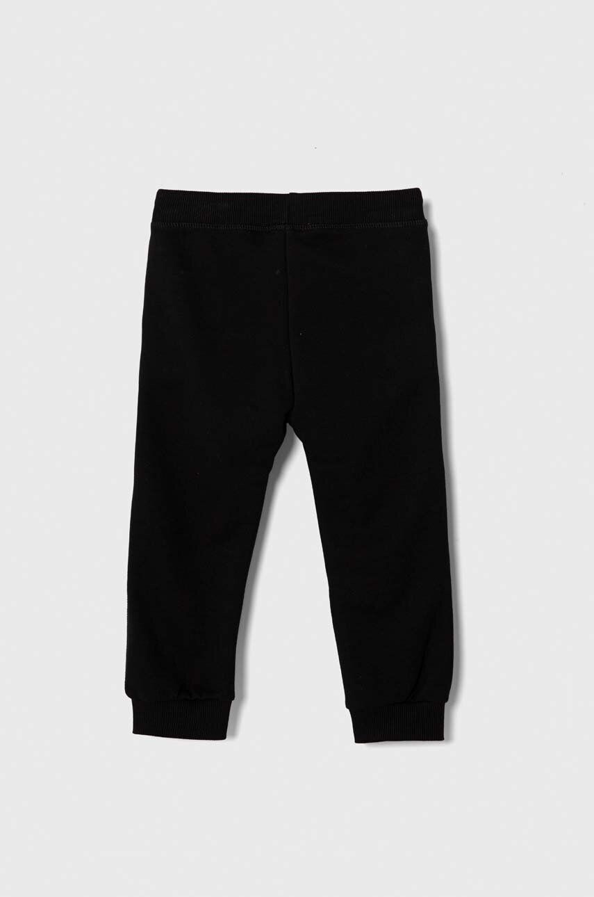 Sisley pantaloni de trening pentru copii culoarea negru neted - Pled.ro