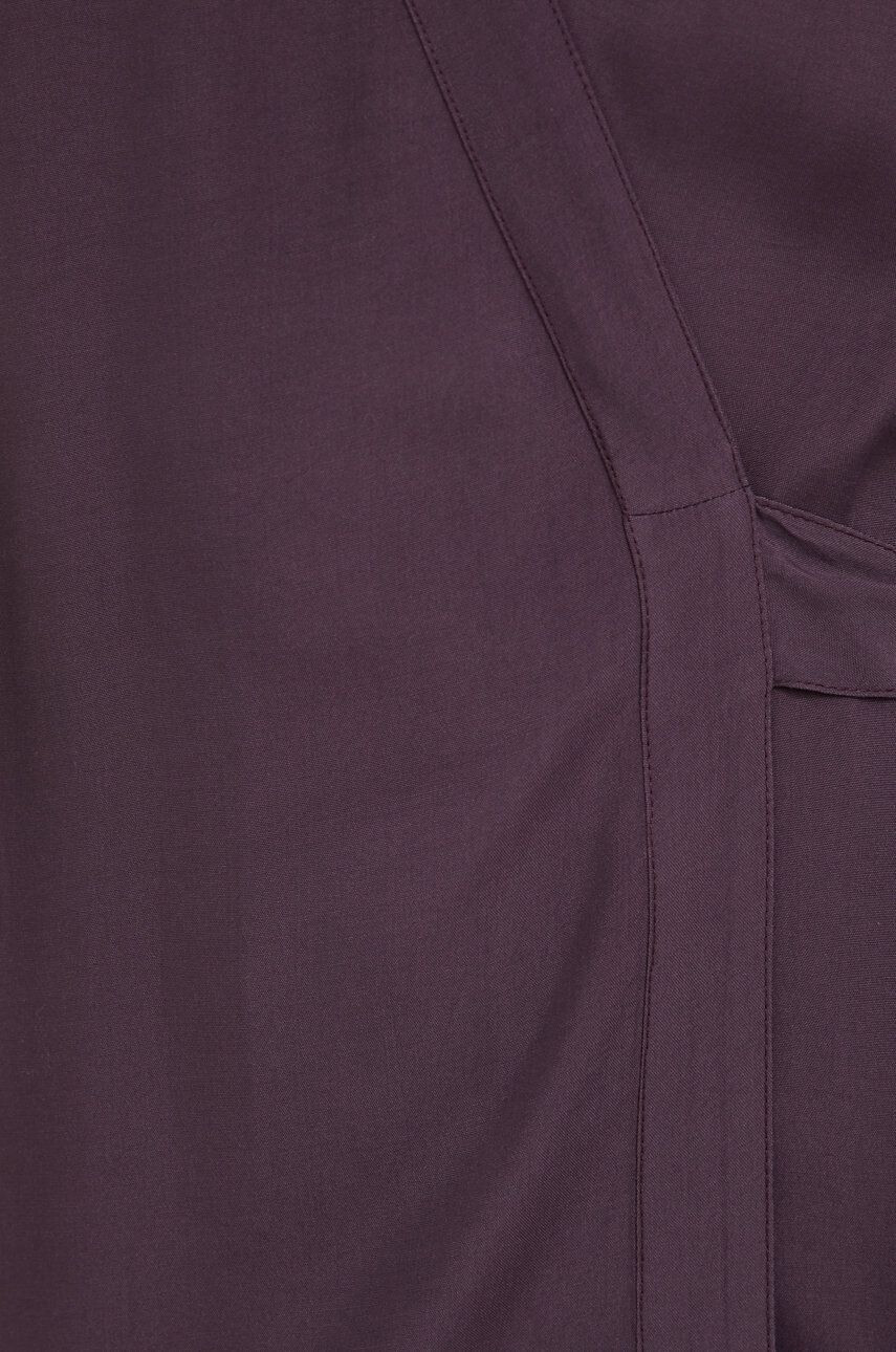 Sisley rochie culoarea violet maxi drept - Pled.ro