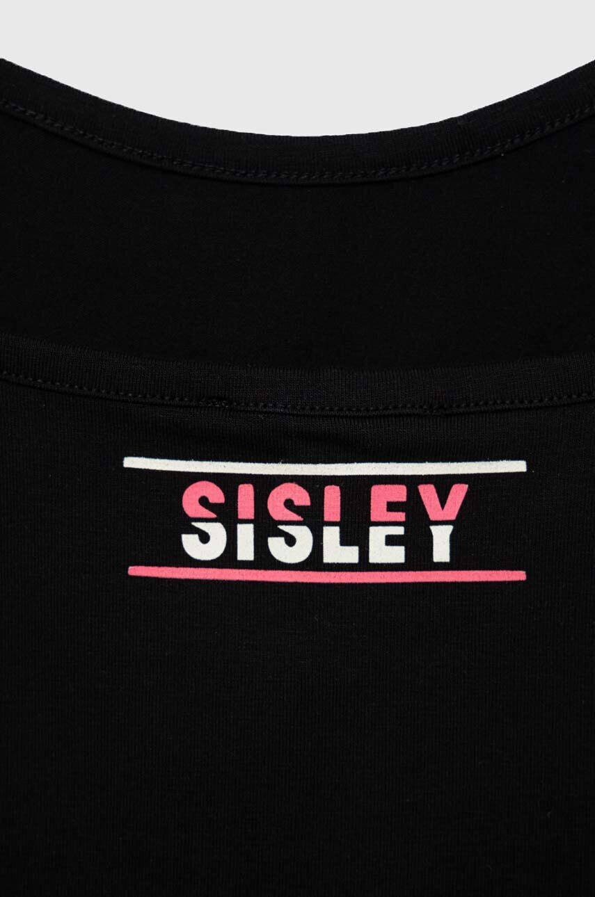 Sisley top copii culoarea negru - Pled.ro