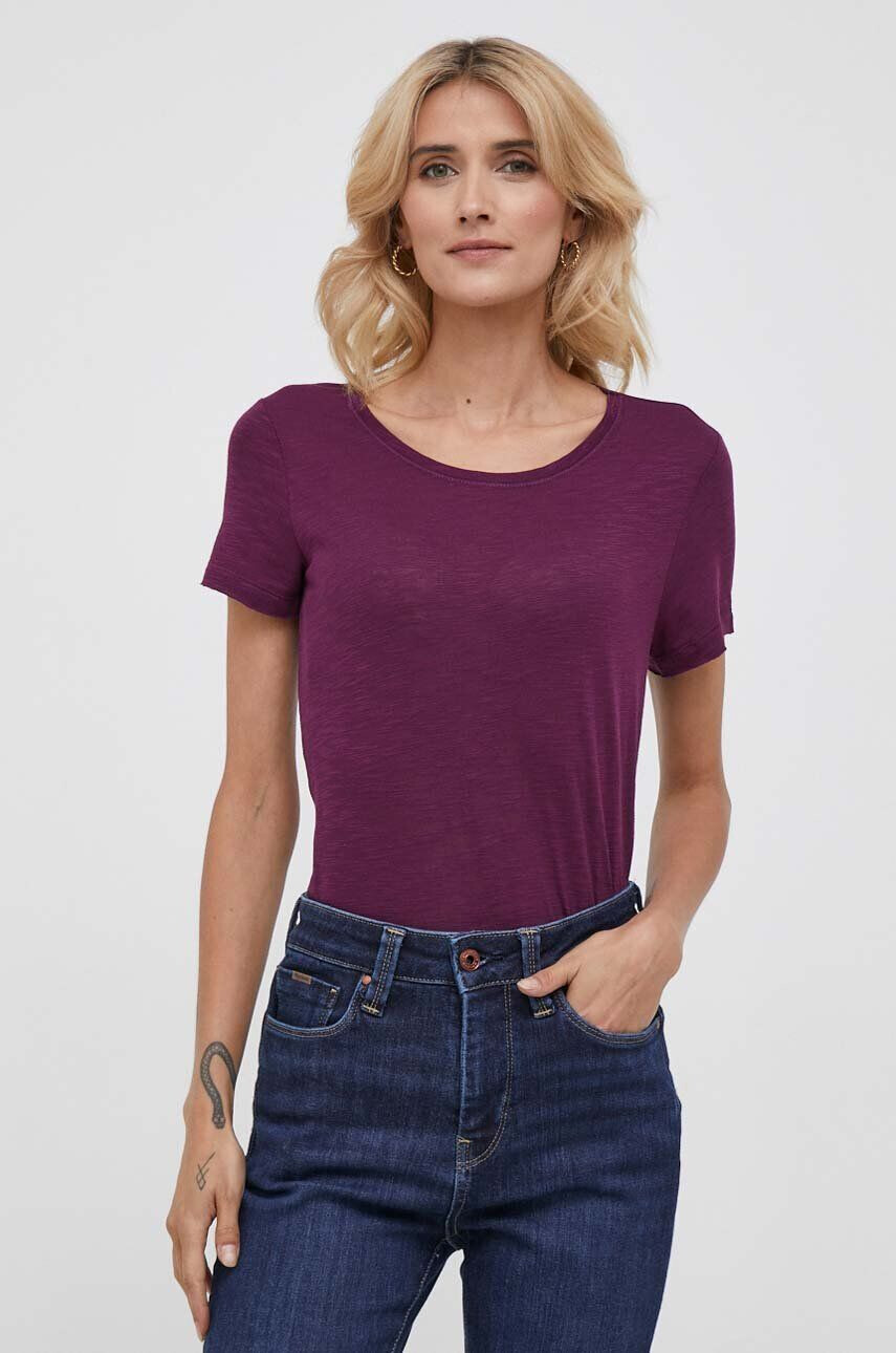 Sisley tricou femei culoarea violet - Pled.ro