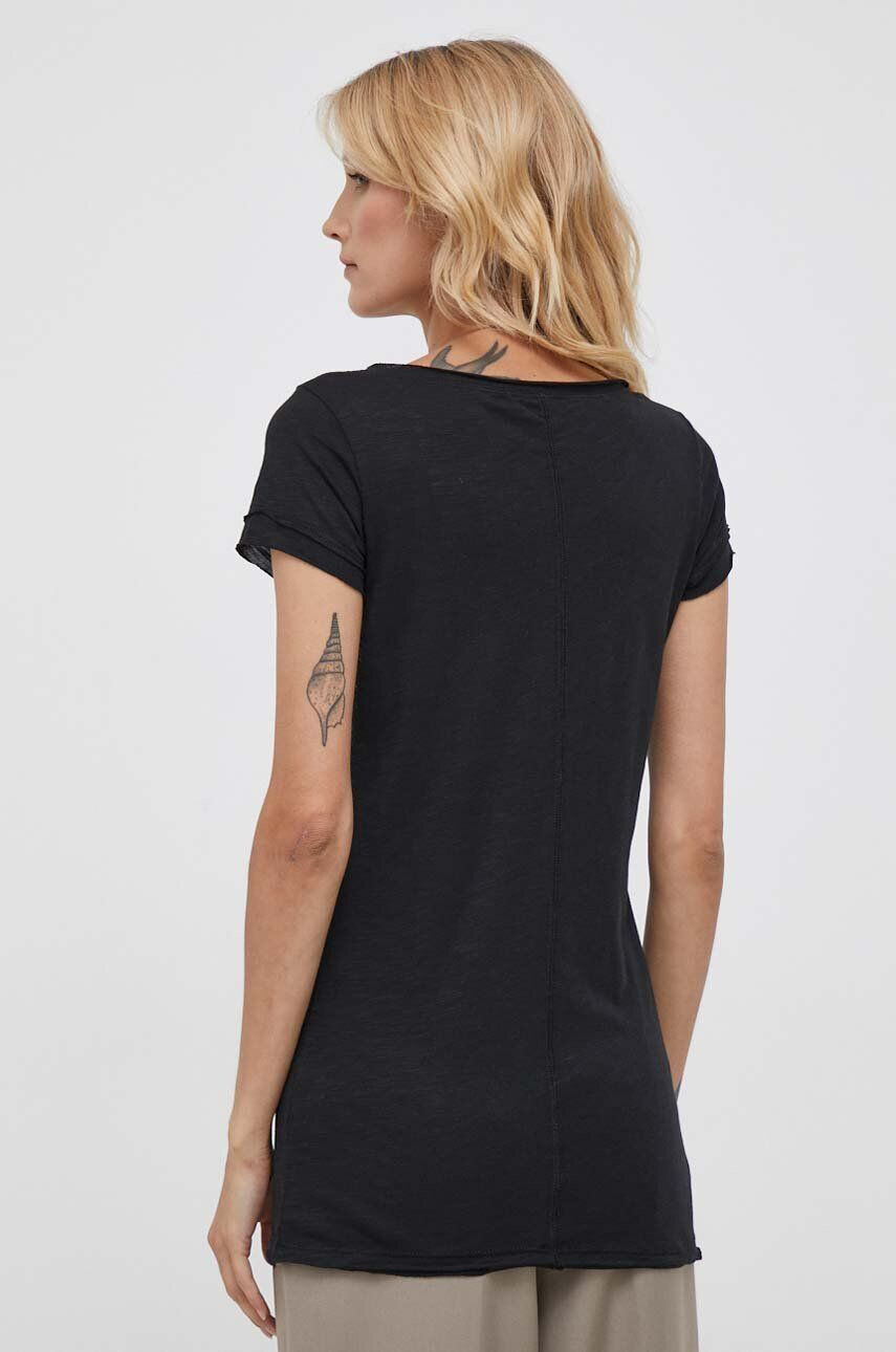 Sisley tricou femei culoarea negru - Pled.ro