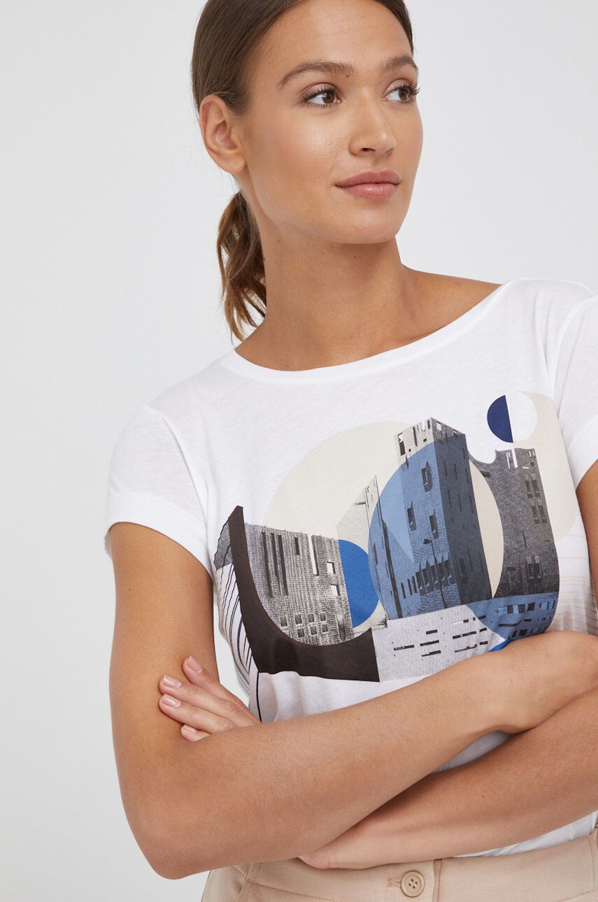 Sisley tricou din bumbac - Pled.ro