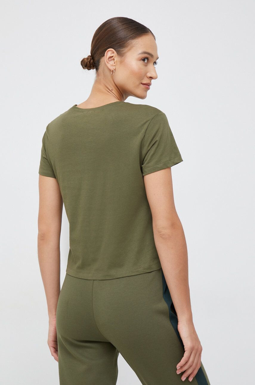 Sisley tricou din bumbac culoarea verde - Pled.ro