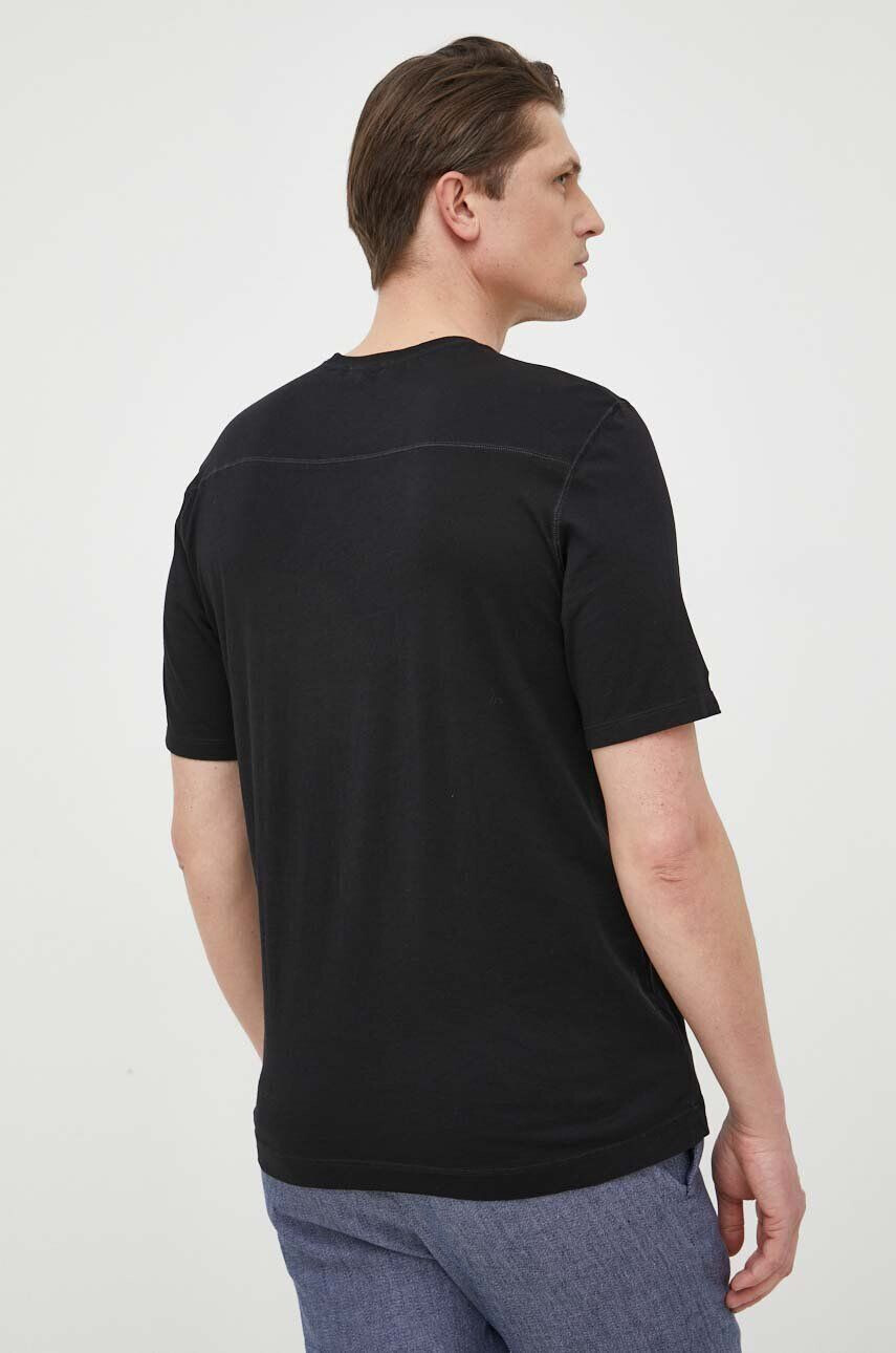 Sisley tricou din bumbac culoarea negru - Pled.ro