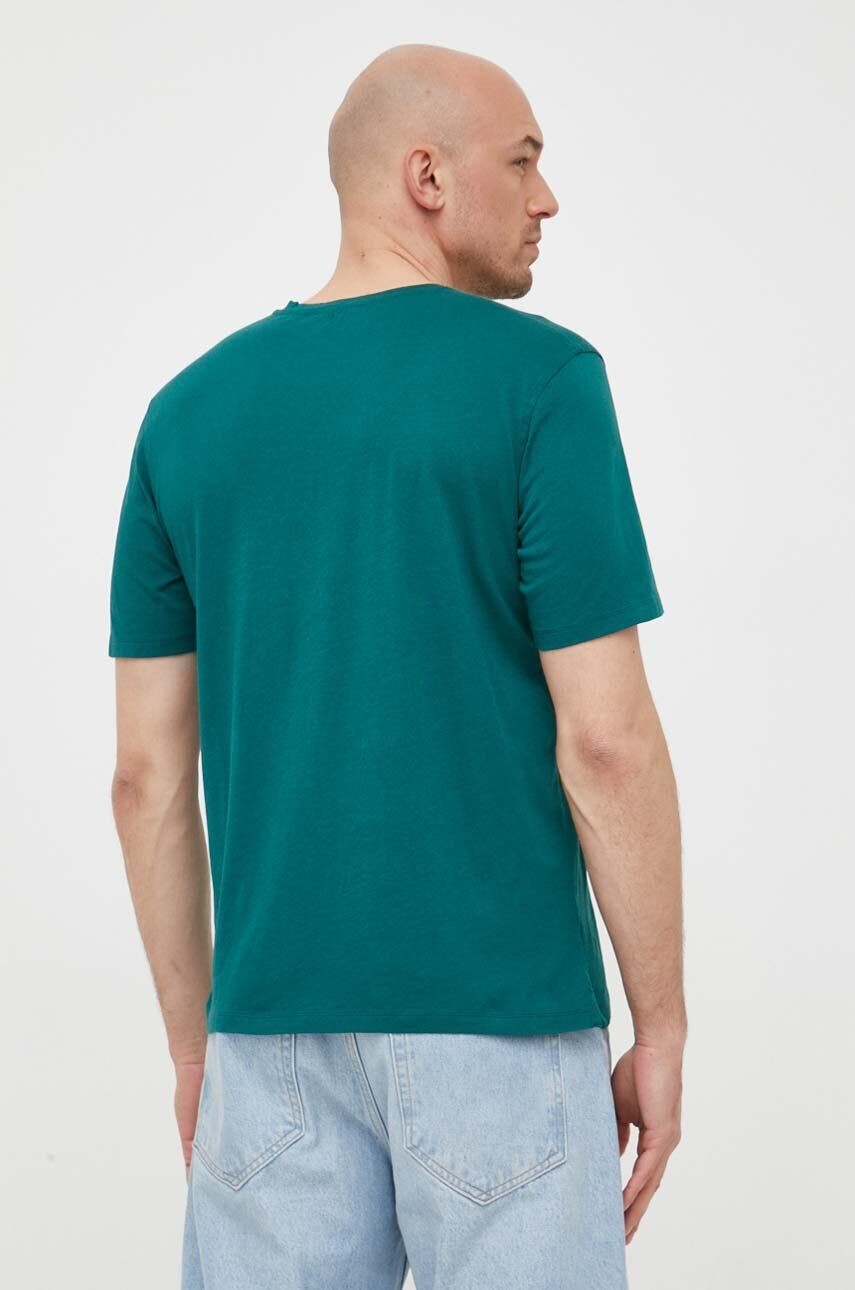 Sisley tricou din bumbac culoarea verde cu imprimeu - Pled.ro