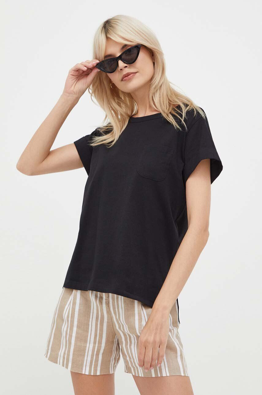 Sisley tricou din bumbac - Pled.ro