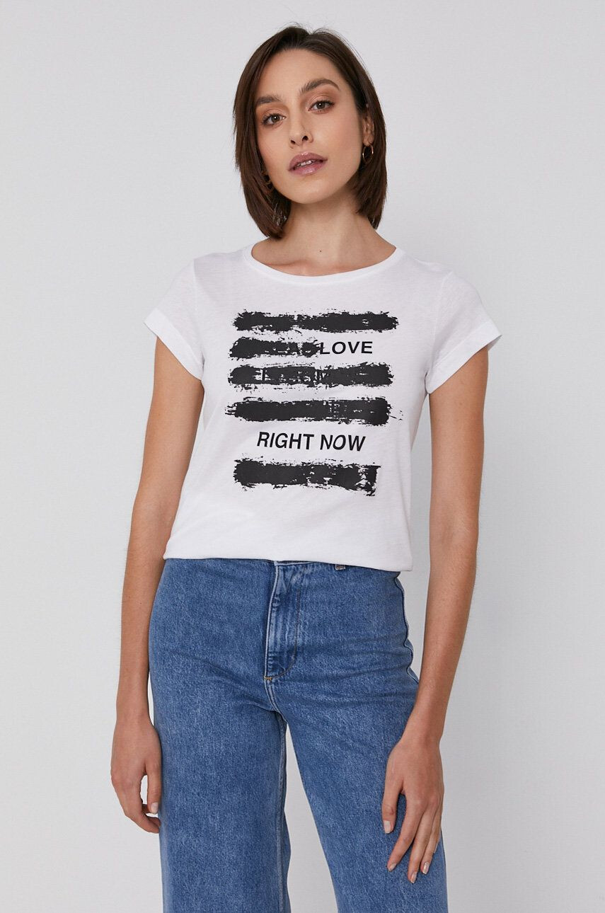 Sisley tricou din bumbac - Pled.ro