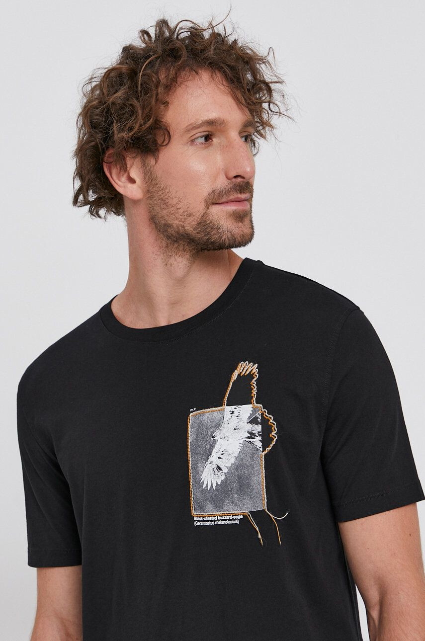 Sisley tricou din bumbac - Pled.ro