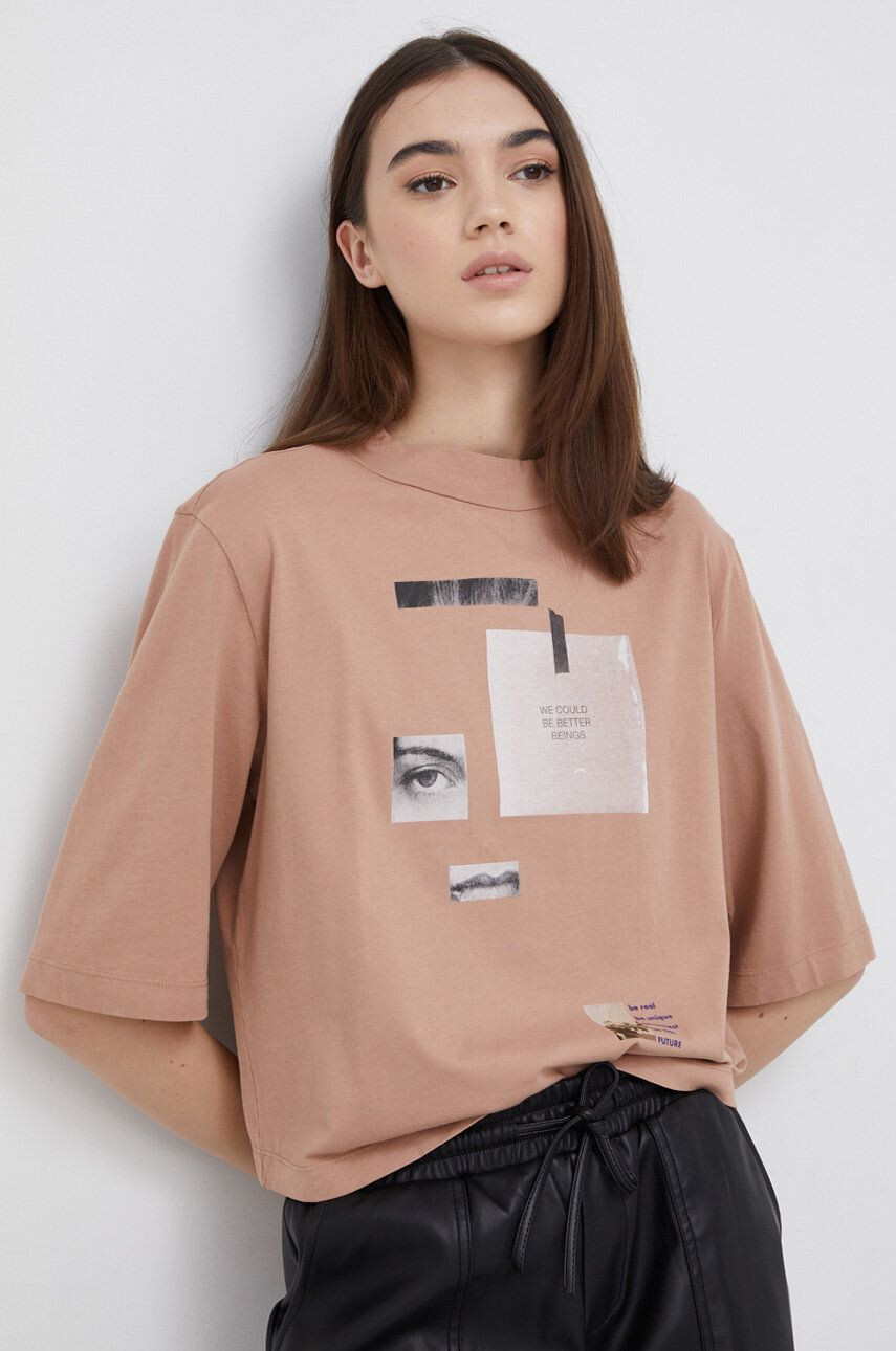 Sisley tricou din bumbac - Pled.ro