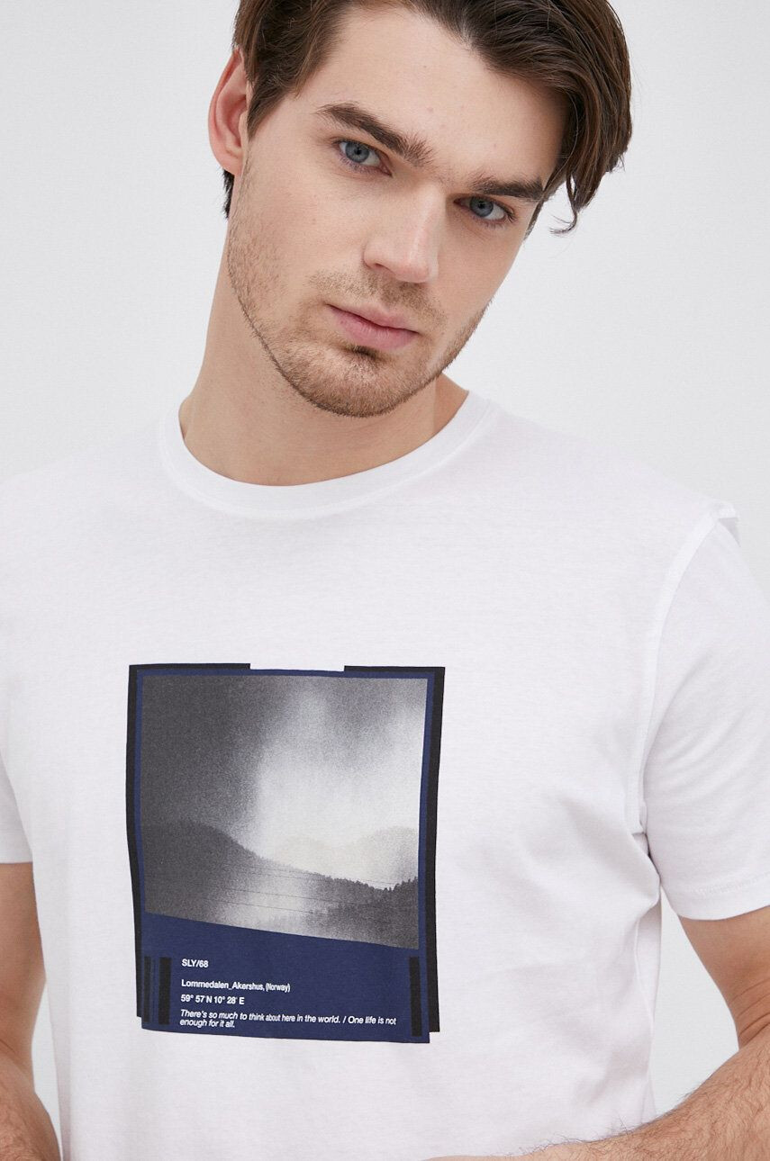 Sisley tricou din bumbac - Pled.ro