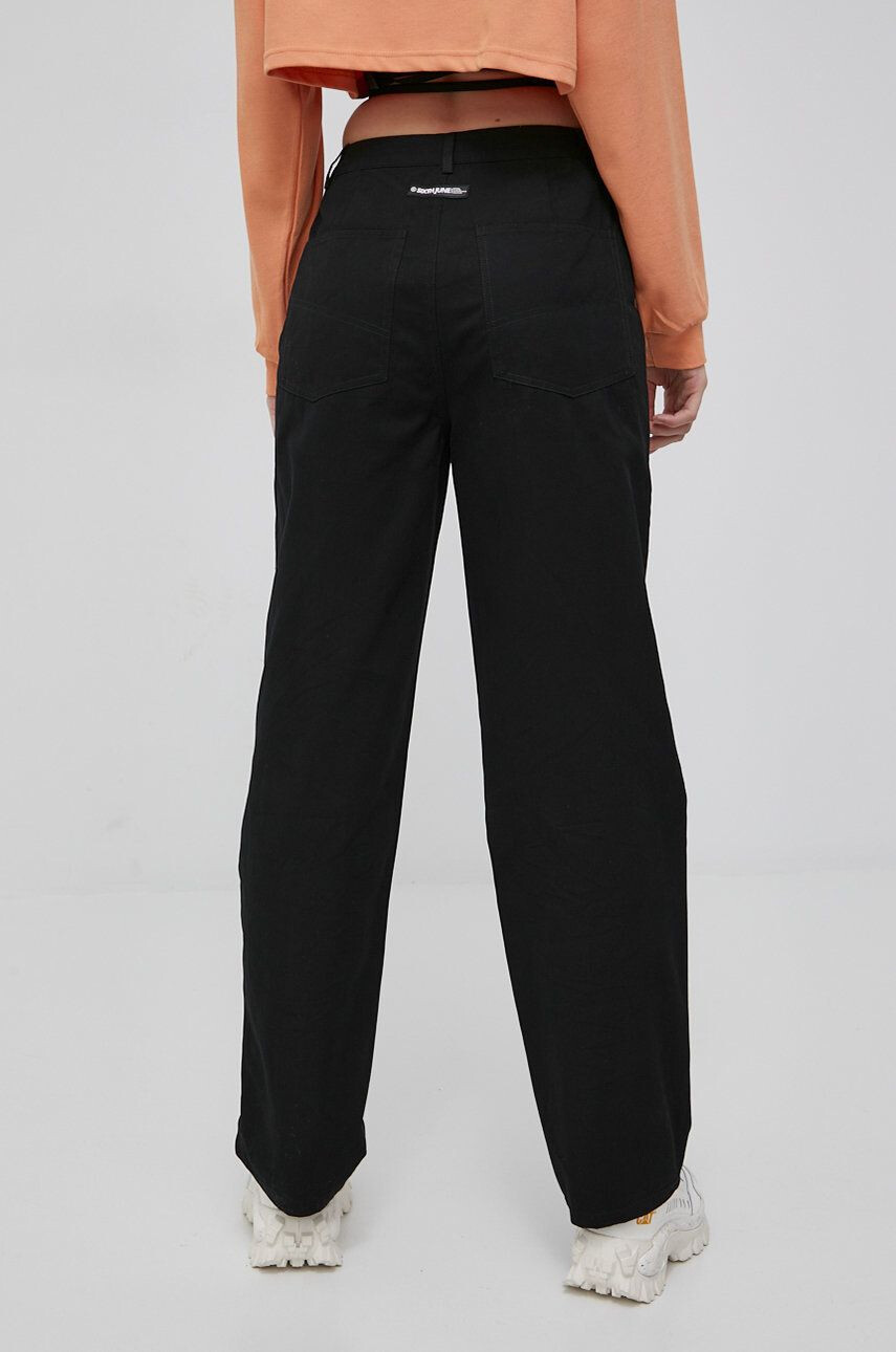 Sixth June pantaloni femei culoarea negru lat high waist - Pled.ro