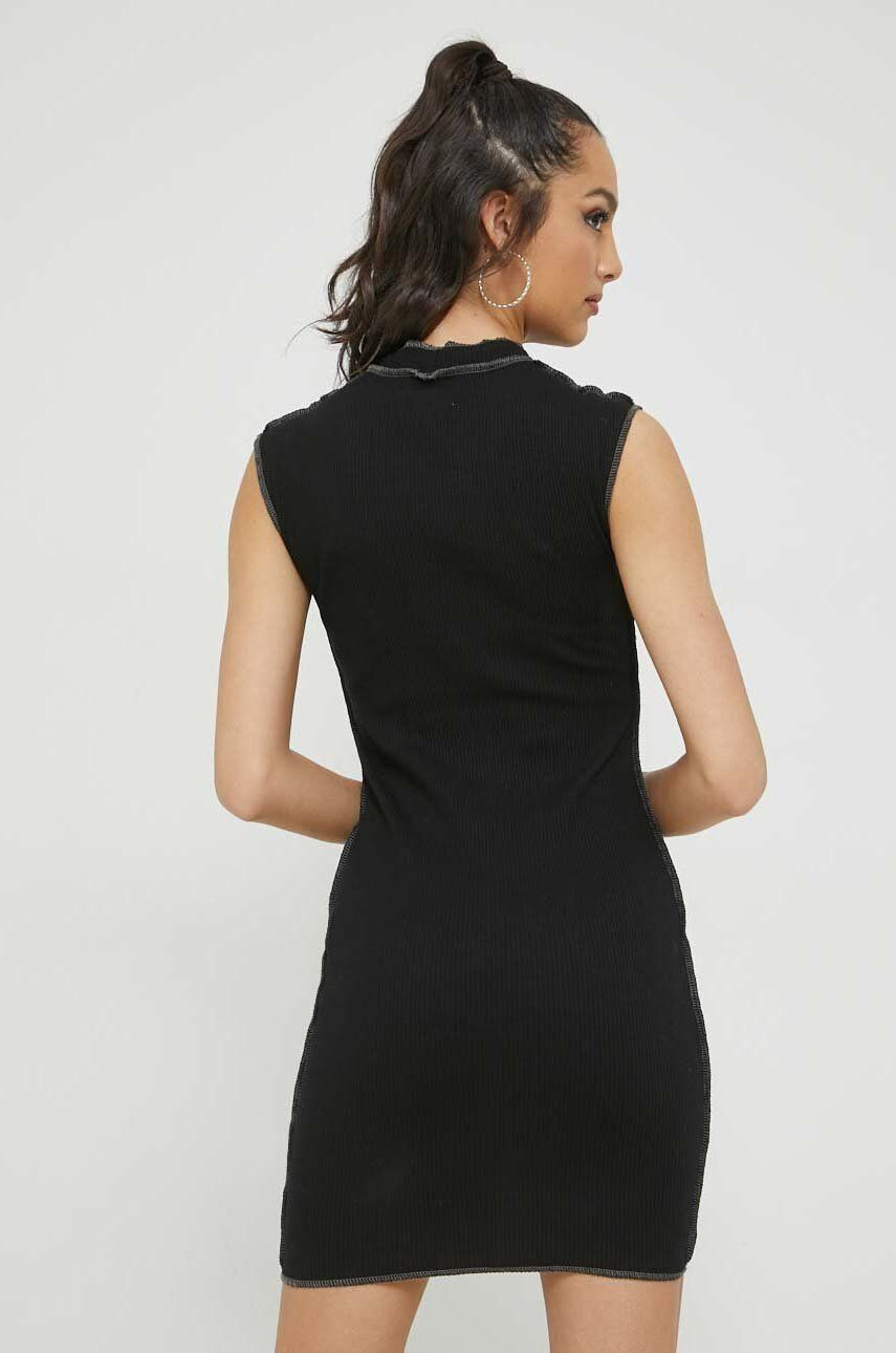 Sixth June rochie culoarea negru mini mulata - Pled.ro