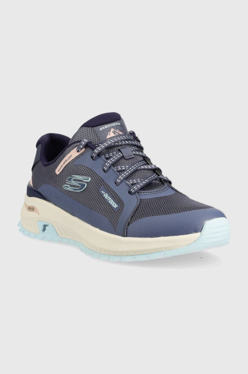 Skechers pantofi Arch Fit Discover femei culoarea albastru marin - Pled.ro