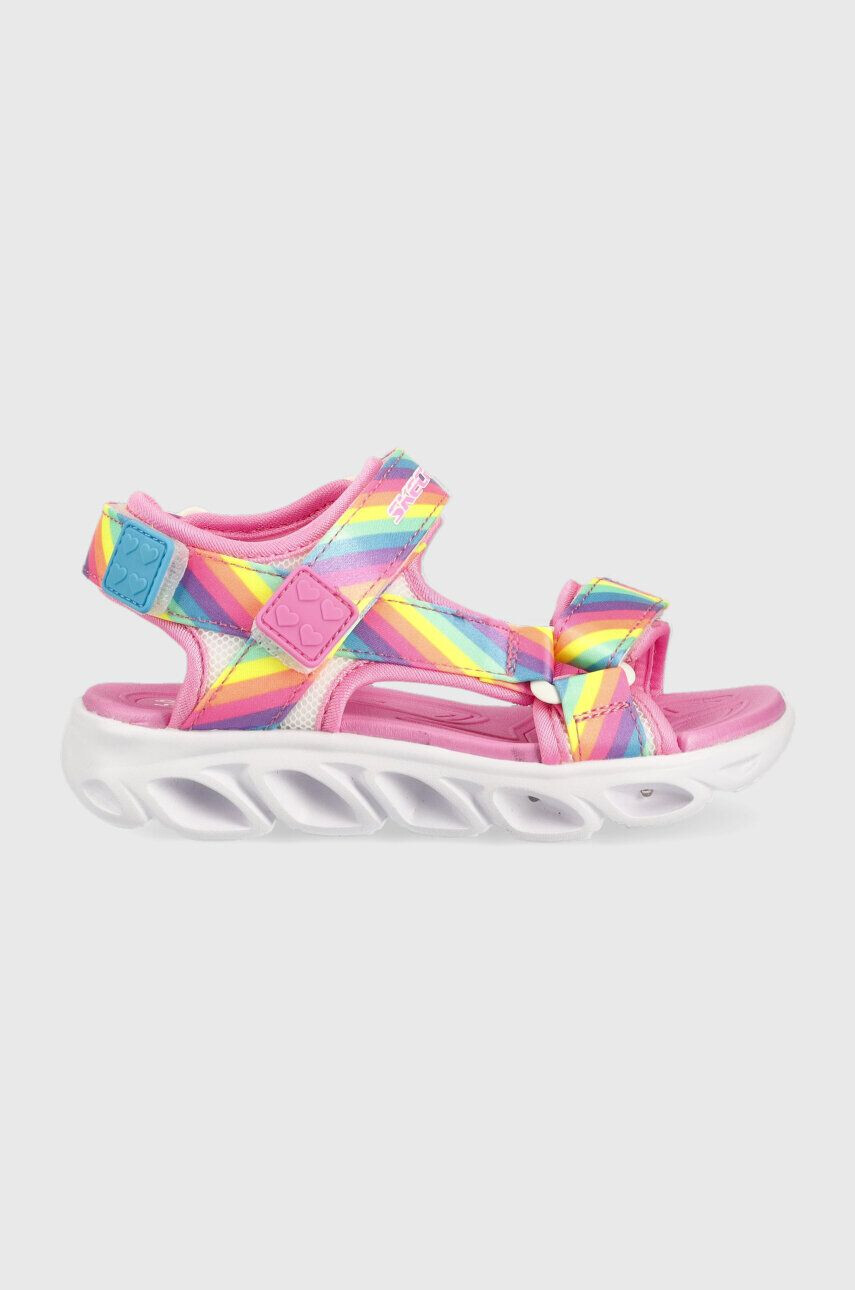 Skechers sandale copii Hypno-Splash Rainbow Lights - Pled.ro