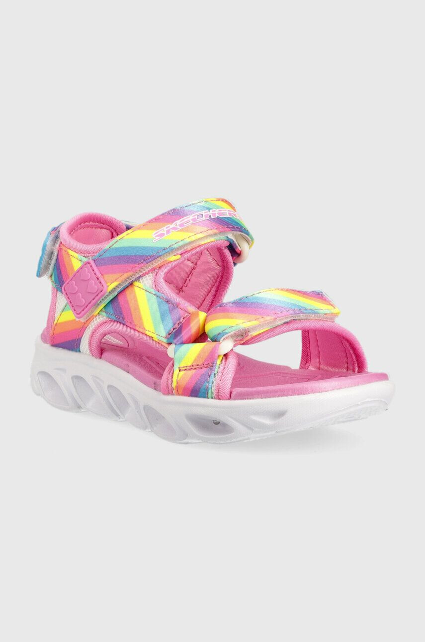 Skechers sandale copii Hypno-Splash Rainbow Lights - Pled.ro