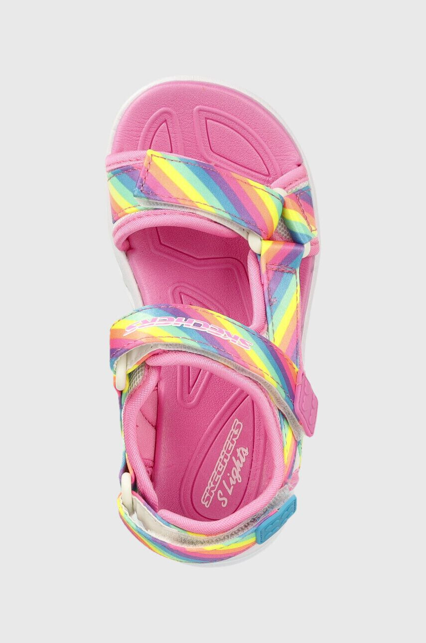 Skechers sandale copii Hypno-Splash Rainbow Lights - Pled.ro