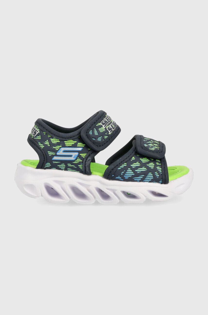 Skechers sandale copii Hypno-Splash Sun Sonic culoarea albastru marin - Pled.ro