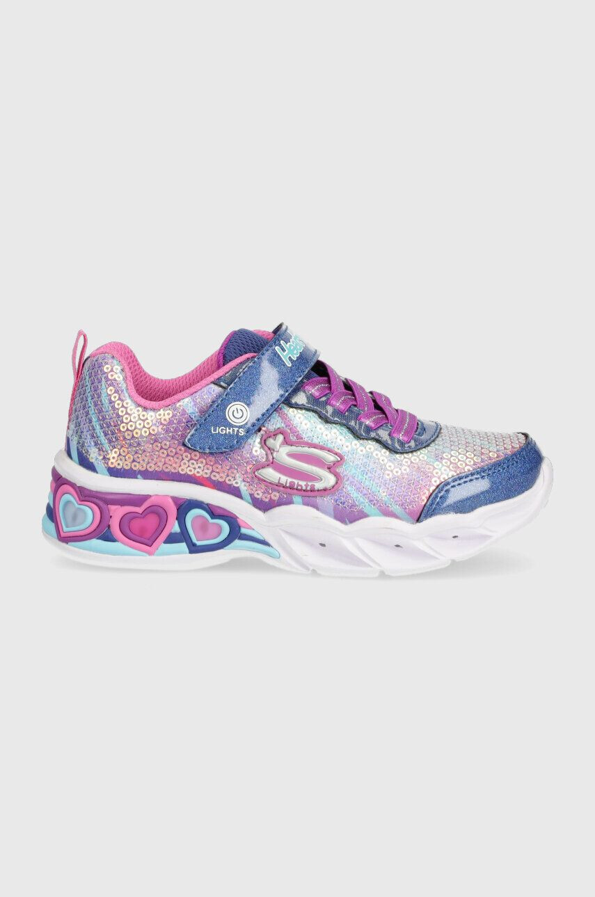 Skechers sneakers pentru copii culoarea albastru marin - Pled.ro