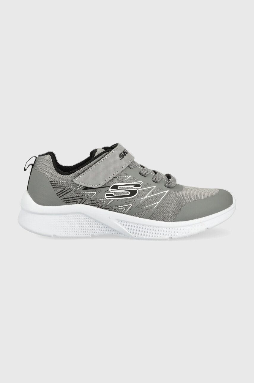 Skechers sneakers pentru copii Microspec Texlor culoarea gri - Pled.ro