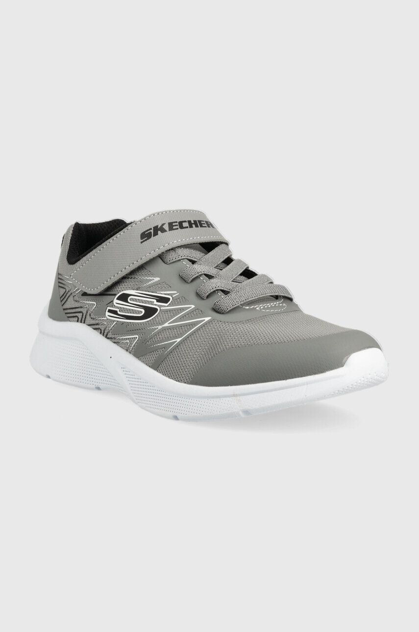 Skechers sneakers pentru copii Microspec Texlor culoarea gri - Pled.ro