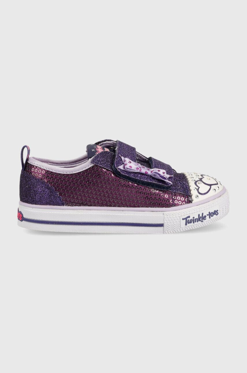 Skechers tenisi copii Shuffles Itsy Bitsy culoarea violet - Pled.ro