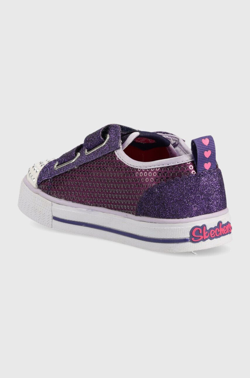 Skechers tenisi copii Shuffles Itsy Bitsy culoarea violet - Pled.ro