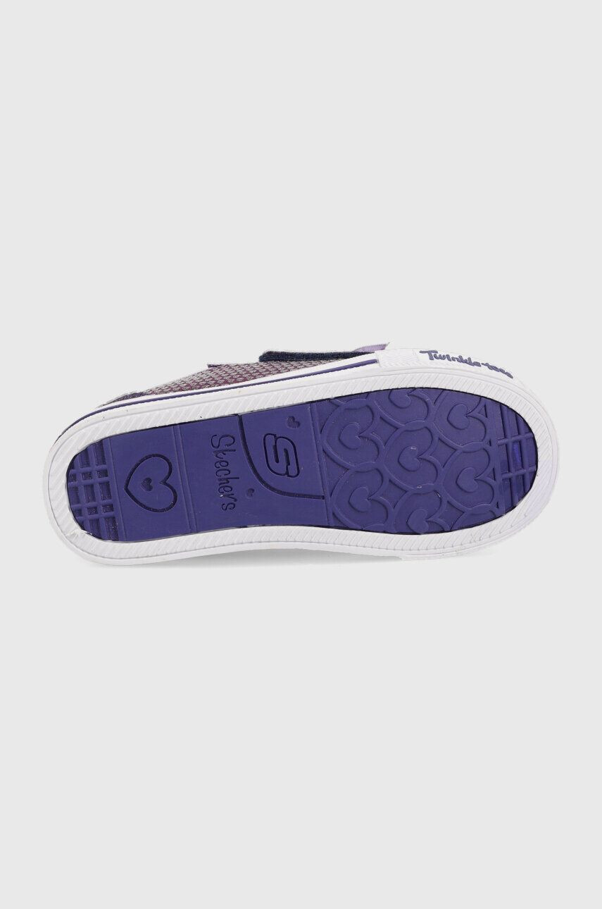 Skechers tenisi copii Shuffles Itsy Bitsy culoarea violet - Pled.ro