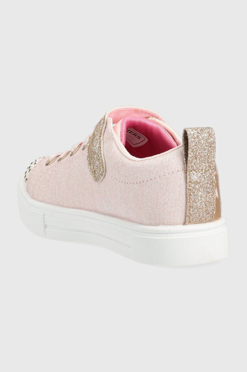 Skechers tenisi copii Twinkle Sparks Heather Charm culoarea auriu - Pled.ro