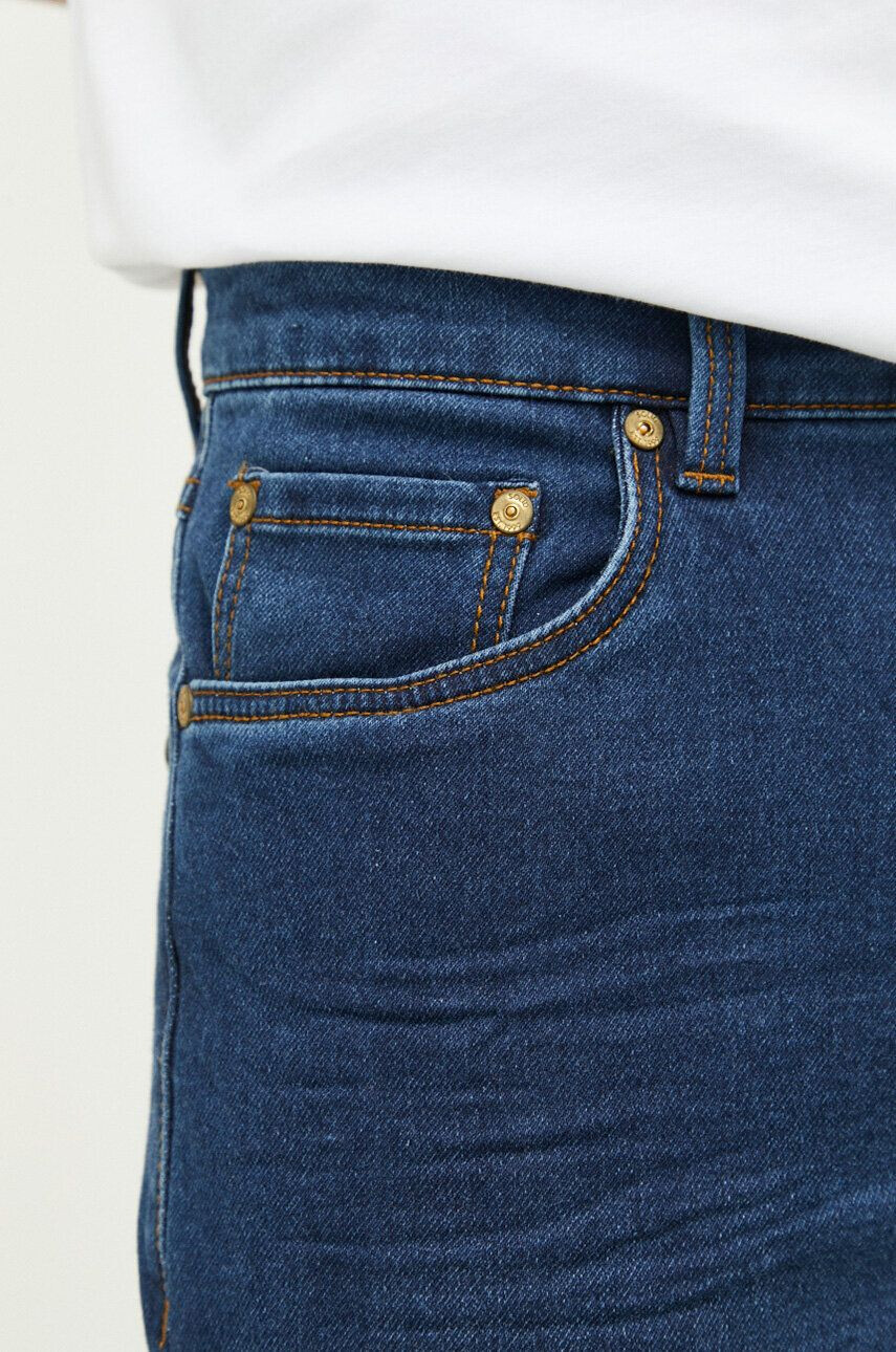 Solid jeansi barbati culoarea albastru marin - Pled.ro