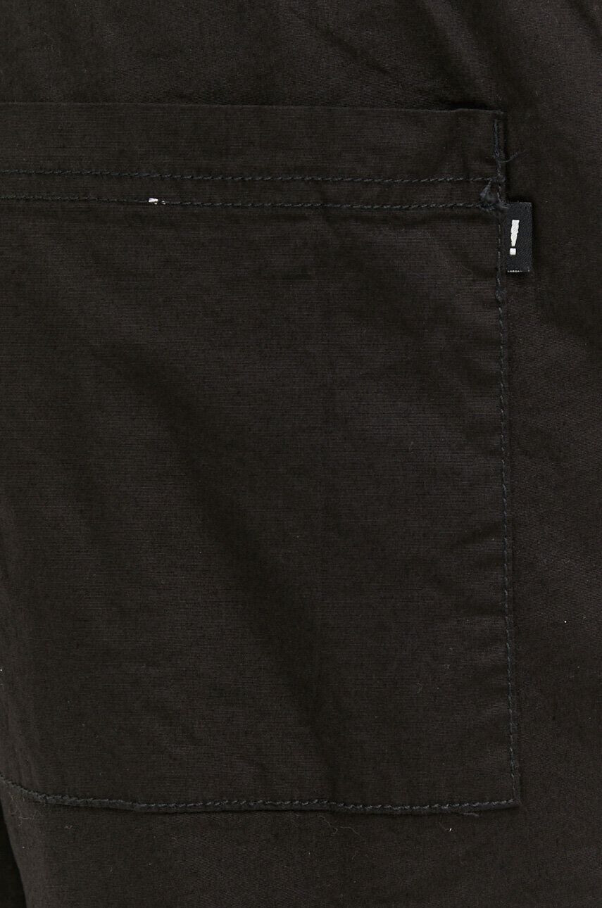 Solid pantaloni scurti barbati culoarea negru - Pled.ro