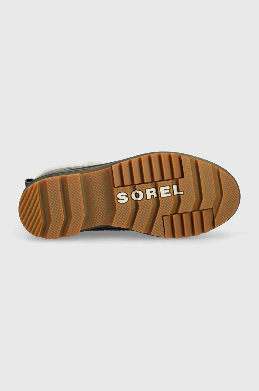 Sorel pantofi de piele intoarsa TORINO II WP culoarea gri cu toc plat izolat 1886261052 - Pled.ro