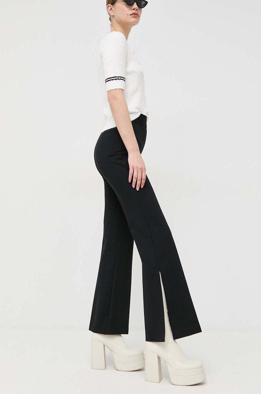 Spanx pantaloni femei culoarea negru lat high waist - Pled.ro