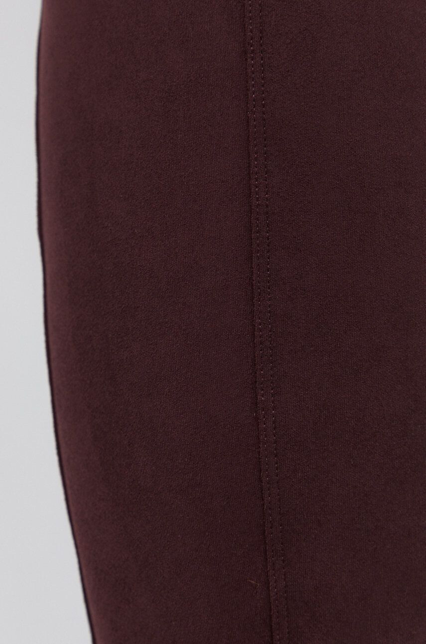 Spanx Pantaloni femei culoarea maro material neted - Pled.ro