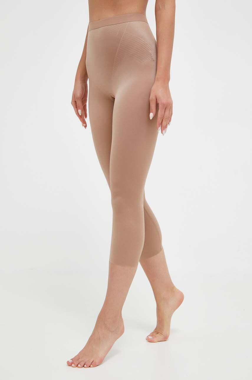 Spanx pantaloni scurti modelatori femei culoarea maro - Pled.ro