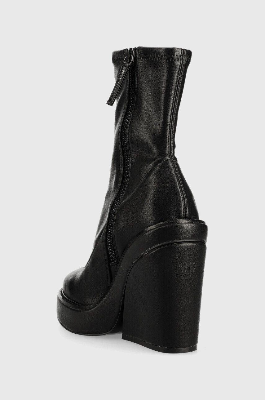 Steve Madden botine All Out femei culoarea negru cu toc drept - Pled.ro